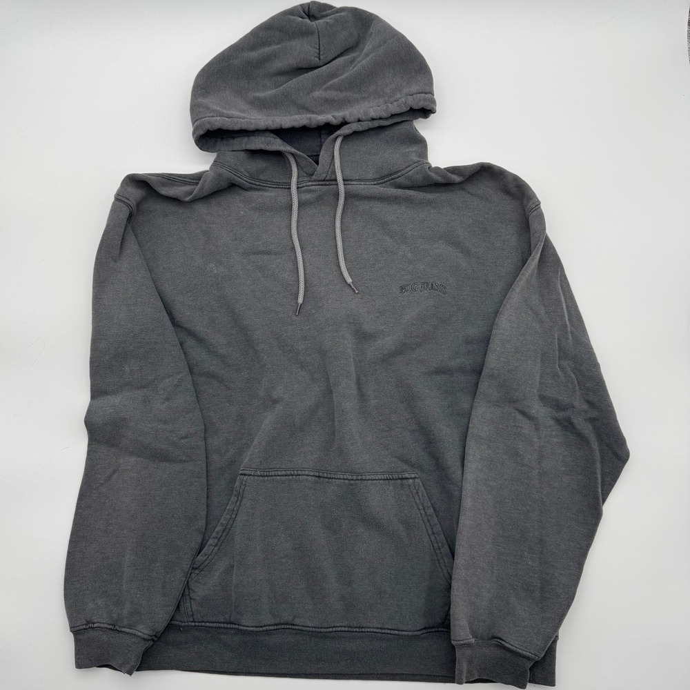 BDG Urban Outfitters Mens Washed Black‎ Charcoal Hoodie Sweatshirt Size Small